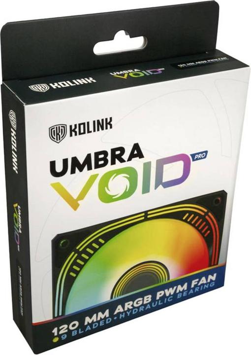 Image du produit Kolink Umbra Void Pro 120mm ARGB PWM Fan - noir (120 mm, 1 x)