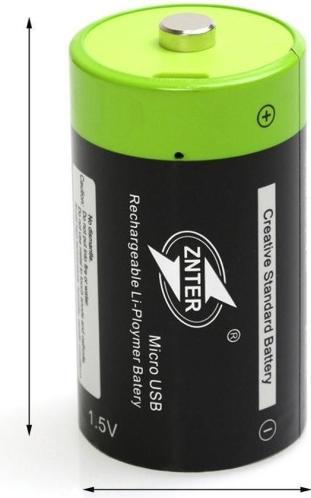 Produktbild Znter Mono D 1,5V 6000mAh 2er Blister (2 Stk., 6000 mAh)