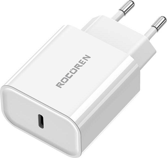 Image du produit Rocoren Chargeur rapide PD 20W USB-C (blanc) (20 W)