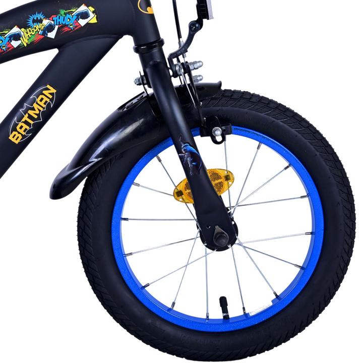 Produktbild Batman Kinderfahrrad 14 Zoll von Volare - Schwarz, Leicht, mit Stützrädern (14")
