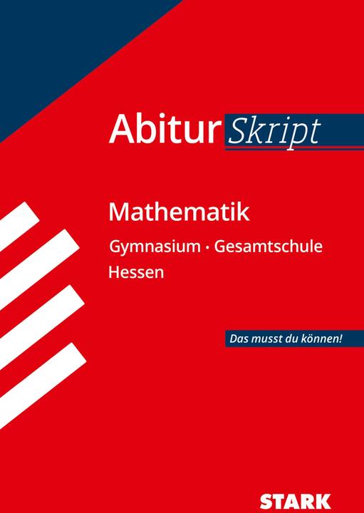 Actual product image Abiturskript Hessen Mathematik (German, Günther Weber, 2017)