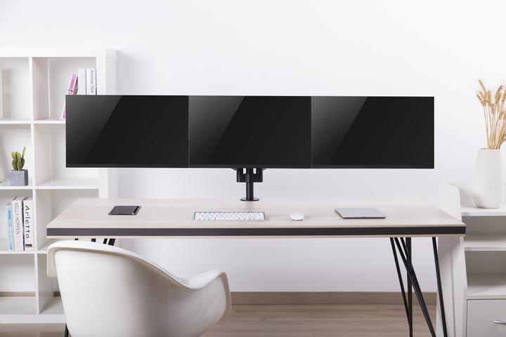 Produktbild Gembird Biurkowe ramię na 3 monitory - regulowane 17-32inch obciążenie do 7kg (Tisch, 27")