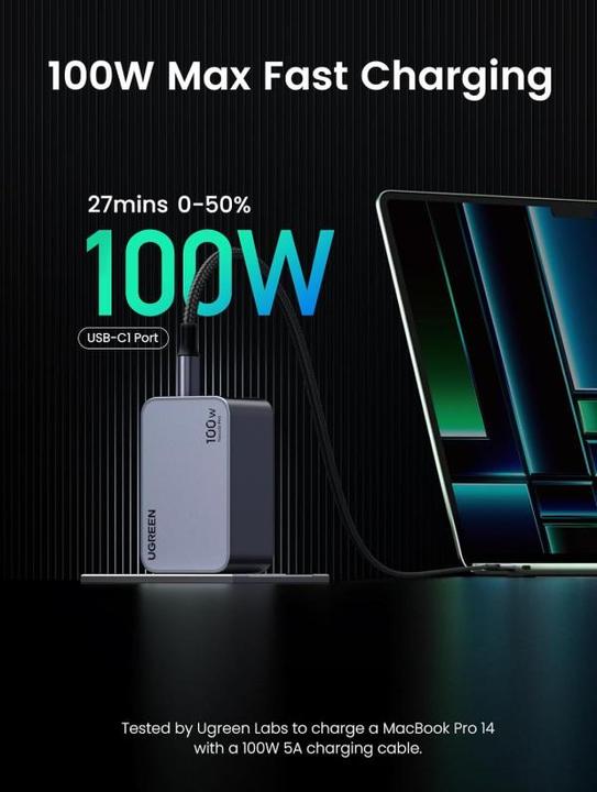 Actual product image Ugreen Nexode Pro (100 W)