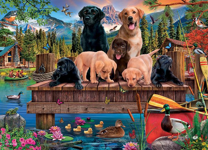 Produktbild Cobble Hill Puzzle 350 pieces Pups and Ducks (Family) (350 Teile)