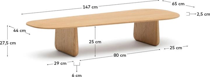 Produktbild Kave Home Pirita (146 x 64 x 28 cm)