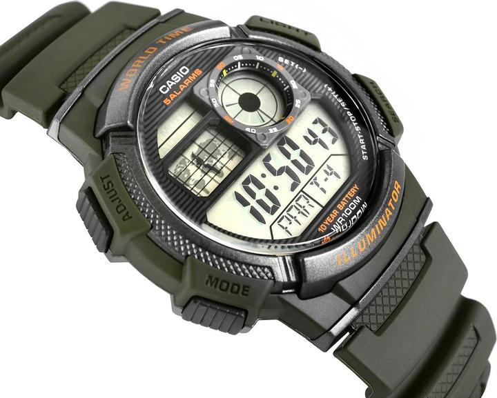 Immagine prodotto Casio Mod. ILLUMINATORE MONDIALE - 5 allarmi, batteria da 10 anni (44 mm)