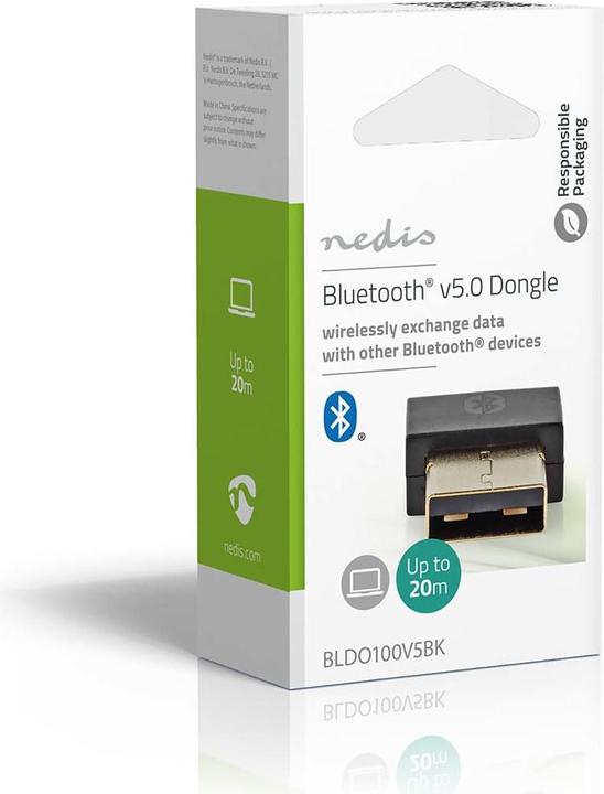 Produktbild Nedis Bluetooth-Dongle | 5.1 | Bluetooth / USB | 20 m (Sender & Empfänger)
