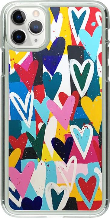 Produktbild PhoneLook Hülle transparent Joyful Hearts (Apple iPhone 11 Pro Max)