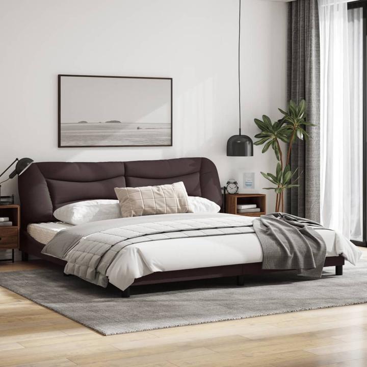 Actual product image VidaXL Bed frame with LED fabric (200 x 200 cm)