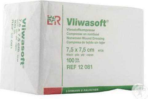 Lohmann & Rauscher Vliesstoffkompressen 7.5x7.5cm 4-lagig