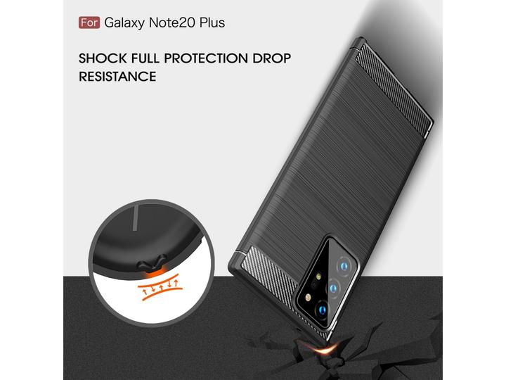 Image du produit Screenguard Samsung Galaxy Note20 Ultra Coque carbone brossé souple TPU (Samsung Galaxy Note 20 Ultra)