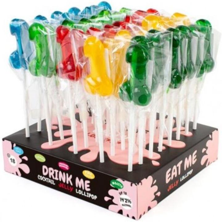Produktbild Secret play Secretplay - Display Sortiment Penis-Lutscher Mit Alkohol 40 Einheiten (Würfelspiel)