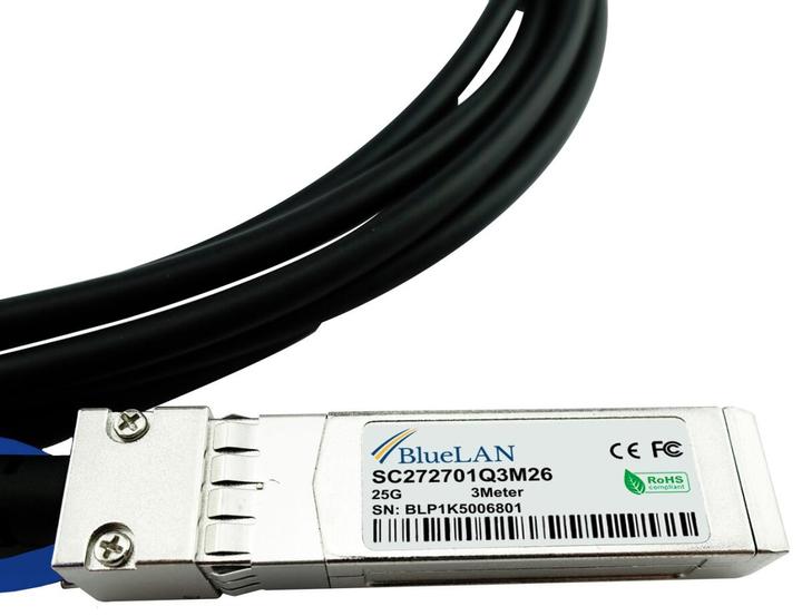 Actual product image CBO Ubiquity Networks SFP28-DAC-5M compatible BlueLAN DAC SFP28 SC272701Q5M26