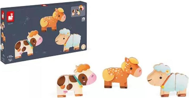 Actual product image Janod Magnetic figures farm animals