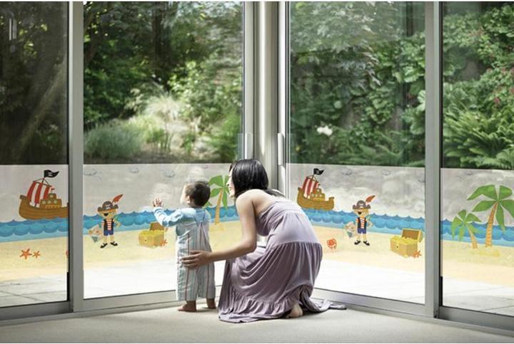 Actual product image Hubatka Window film Pirats 70 x 150 cm, Colorful (70 x 150 cm)
