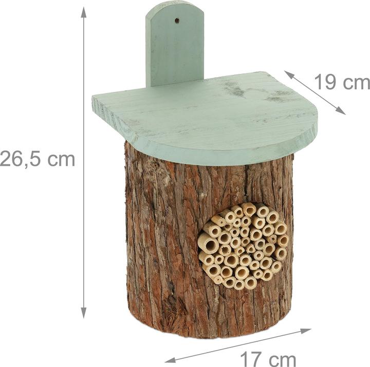 Image du produit Relaxdays Hôtel-insectes (Abeilles sauvages, Abeille, Guêpes creuseuses)