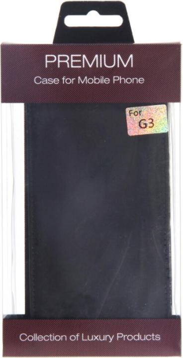 Produktbild OEM Slim Leather Flip Case LG G3 D855 - Black (LG G3)