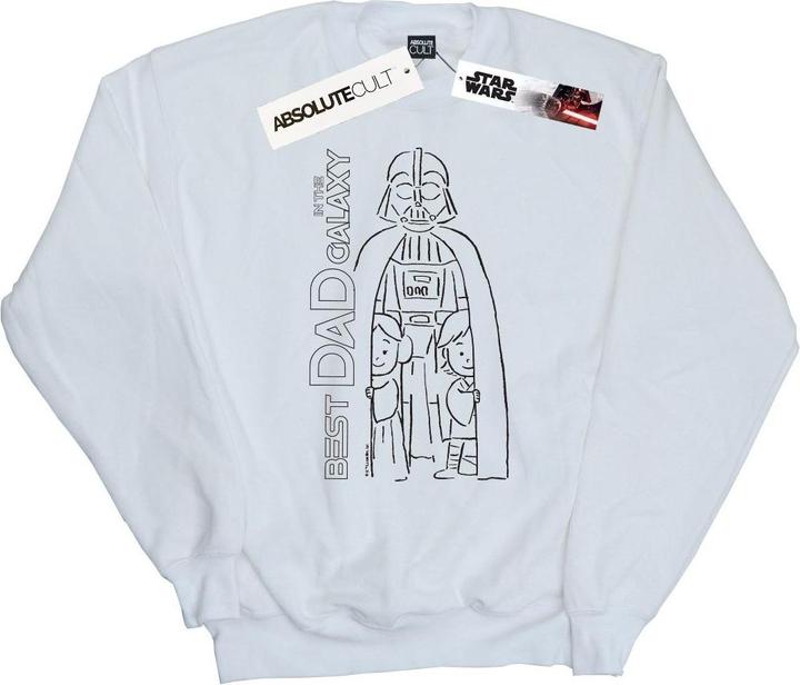 Actual product image Star Wars Mens Best Dad In The Galaxy Sweatshirt (4XL)