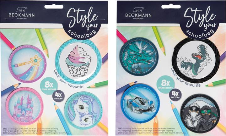 Immagine prodotto Beckmann Set di accessori per lo zaino di scuola Kletties (0.18 l)