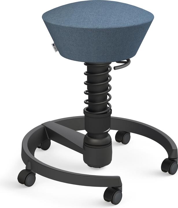 Aeris Stool Swopper 102HBSTBK black/blue, with castors