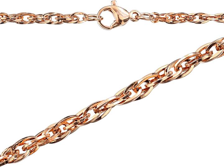 Star Piercing Kette doppel rosegold (Chirurgenstahl 316L, ohne Messing)