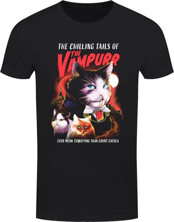 Horror Cats The Vampurr TShirt (3XL)