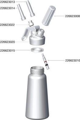 Image du produit Mosa Pièces détachées de l'appareil à crème, pistons