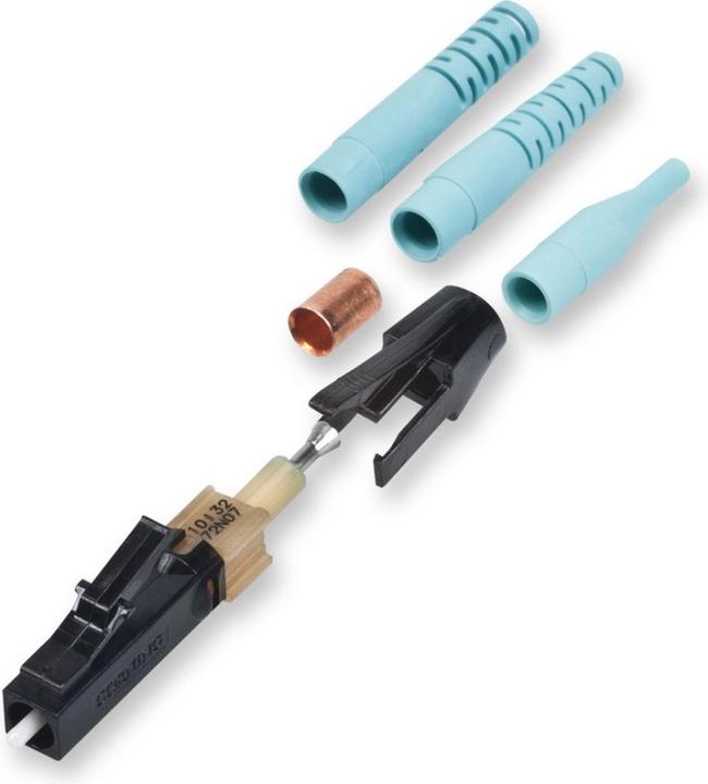 Actual product image Corning Cable Systems UniCam LC connector G50 OM3ceramic fer. 95-050-99-X
