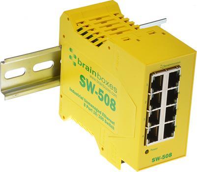 Produktbild Brainboxes Ethernet Switch 8 ports (8 Ports)