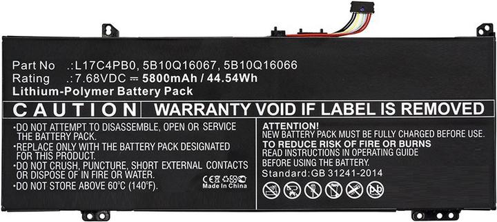 Actual product image CoreParts MBXLE-BA0191 Notebook spare part battery (1 Cells, 5800 mAh)