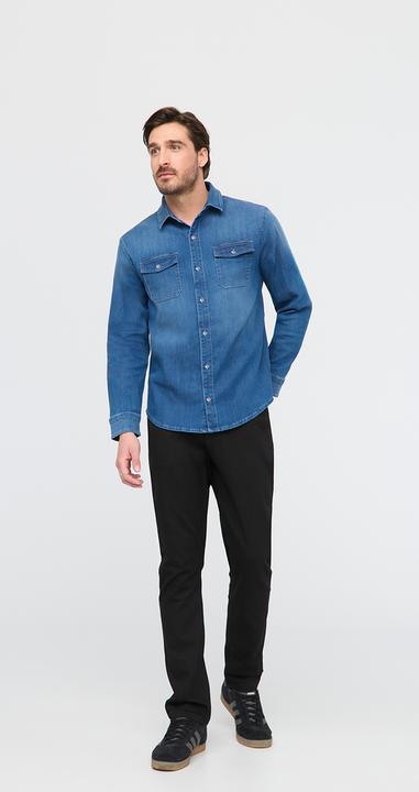 Produktbild Du/Er Performance Denim Lite Two-Pocket Shirt - Haze Indigo (M)