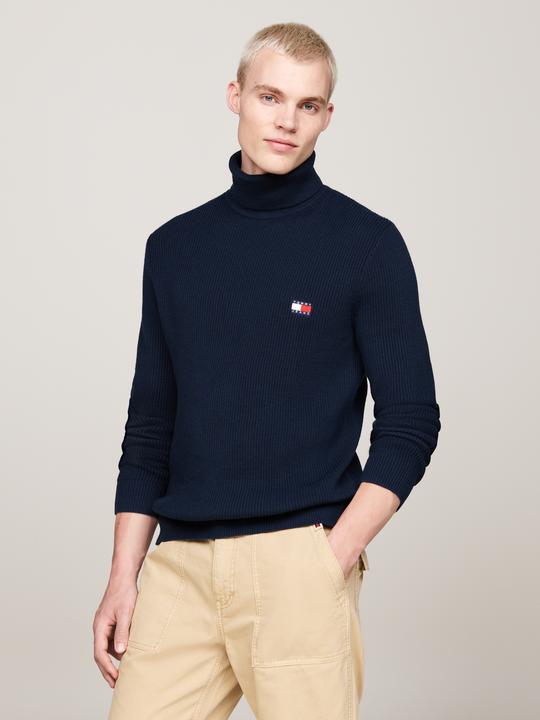 Immagine prodotto Tommy Hilfiger Tommy Jeans Slim Fit Coltrui met wol - Donkerblauw - Maat L (L)