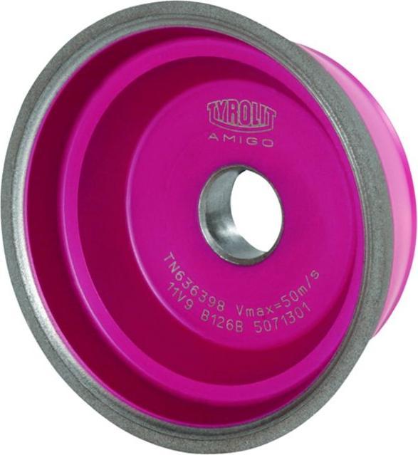 Actual product image Tyrolit Cup grinding wheel AMIGO 100 mm highl.st. geh., HSS, Un-/Nl.st. geh. 126 Bore 20 mm (B126)