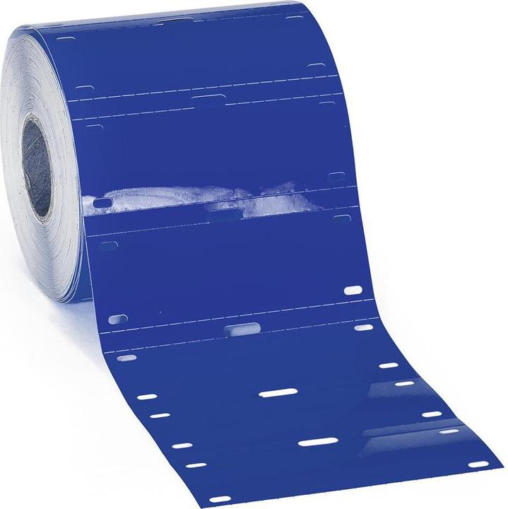 Image du produit Brady BPT-7525-7598-BL, polyester, bleu, brillant, 75.00 x 25.00 mm, non adhésif, pour BBP11 et B