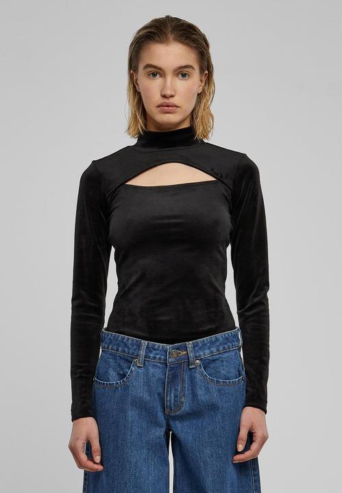 Image du produit Urban Classics Ladies Velvet Cut-Out Turtleneck Body (M)