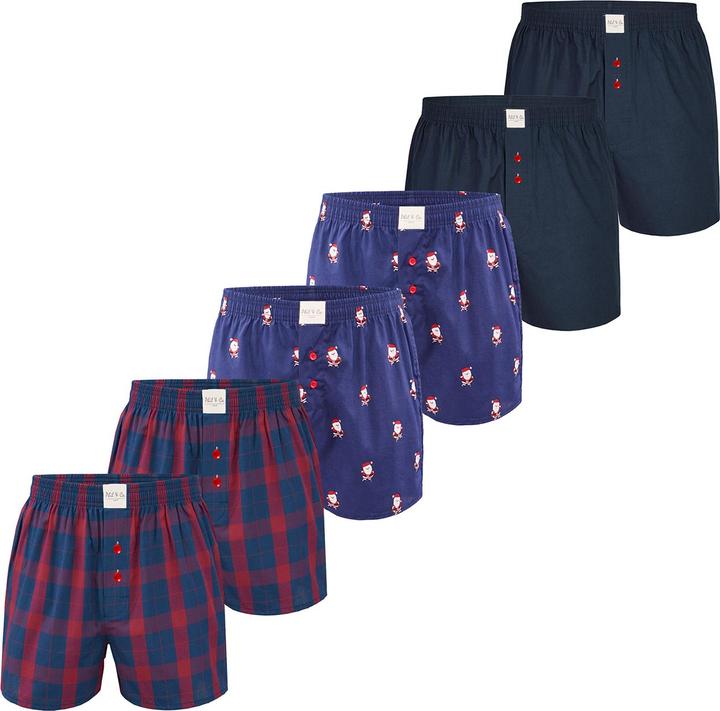 Phil & Co. Berlin Boxer Chrstimas Boxer 6er Pack