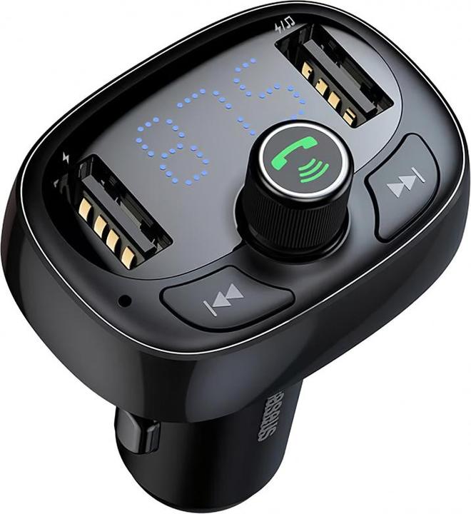 Baseus Transmitter FM T-typed S-09 Bluetooth (black)