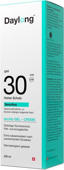 Produktbild Daylong Sensitive (Sonnengel, SPF 30, 200 ml)