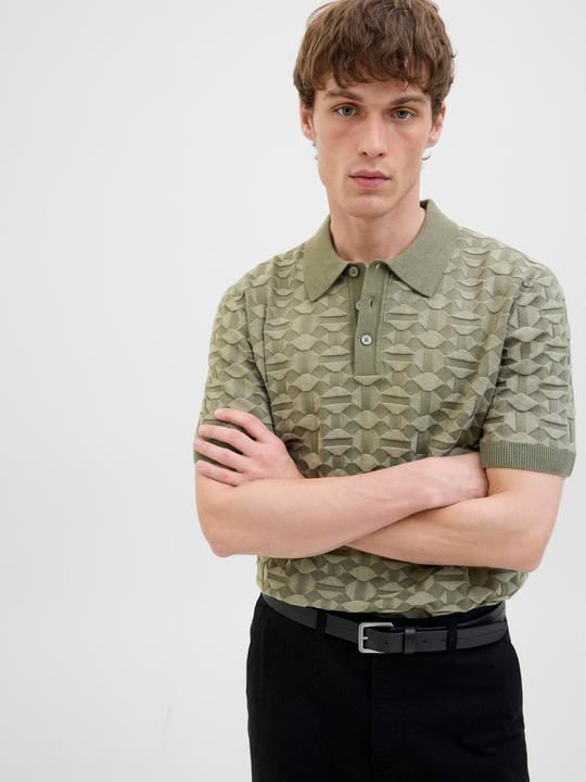 Produktbild Jack & Jones Jprkalvin Knit Polo Ss Styd Ss25 (M)