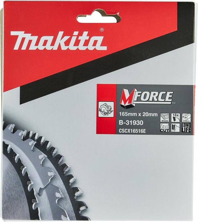 Produktbild Makita M-FORCE Sägeb. 165x20x16Z