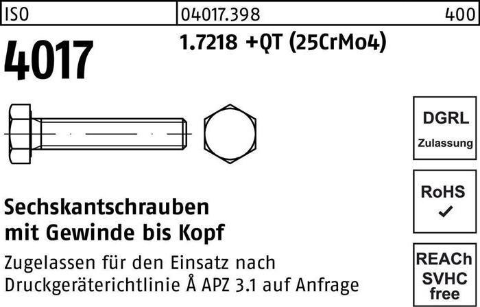 Immagine prodotto Bufab Vite a testa esagonale ISO 4017 VG M 16 x 120 1.7218 +QT (25CrMo4) (25 Viti per pezzo)