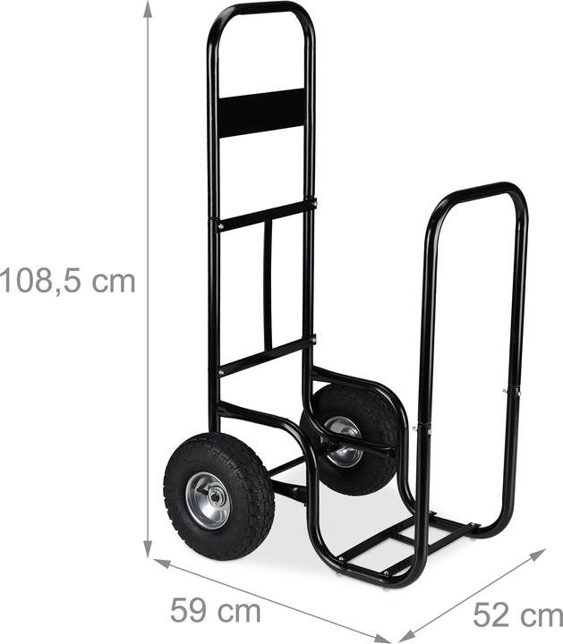 Produktbild Relaxdays Kaminholzwagen (52 x 59 x 108.5 cm)
