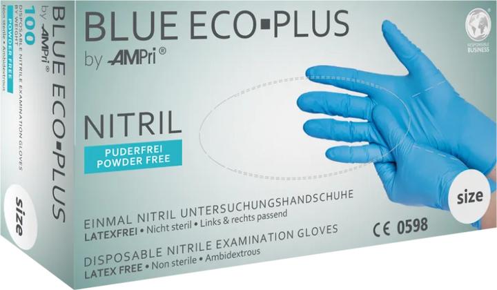 Actual product image Med-Comfort Disposable glove Blue Eco-Plus Nitrile Powderfree XL, 90 pcs. (XL)