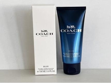Actual product image Coach Blue After Shave Balm 3.3 floz 100ml Authentic Men's Scented - New in Box (Aftershave balm, 100 ml)