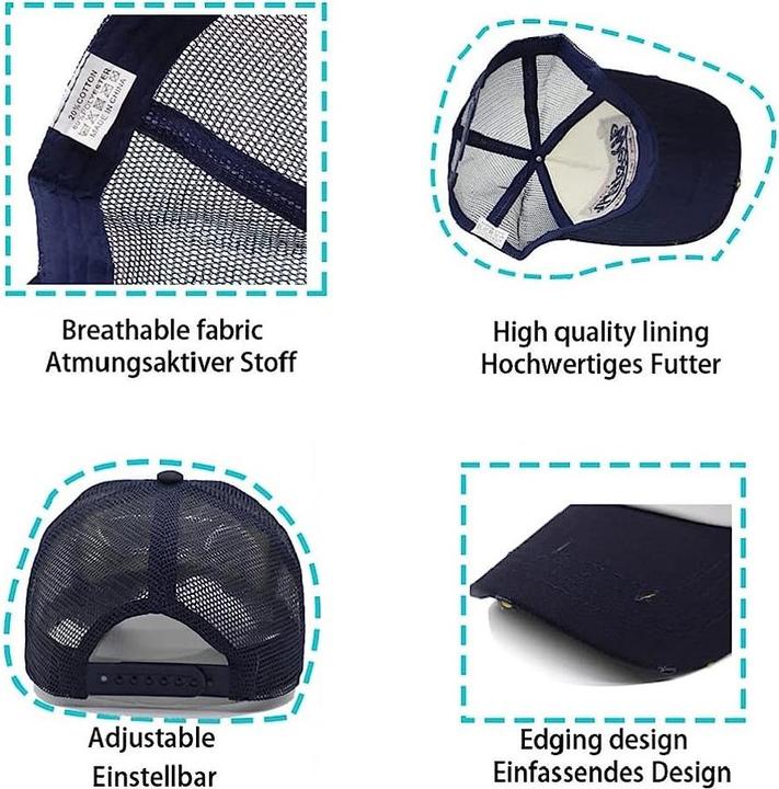 Actual product image Out of the blue Summer Mesh Baseball Cap (One size)
