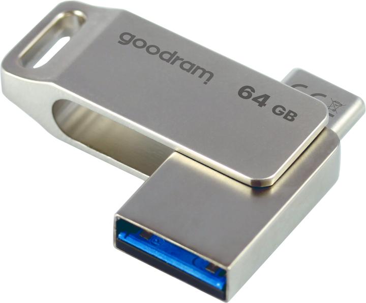 Image du produit Goodram Clé USB ODA3 USB Type-A / USB Type-C 3.2 Gen 1 (3.1 Gen 1) (64 Go, USB-A, USB-C)