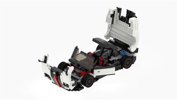 Actual product image Rastar 1:16 car Pagani Zonda Cinque Bricks, 98200