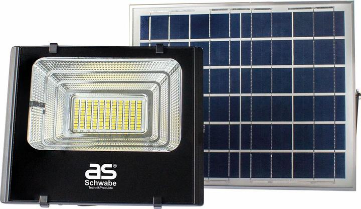 Produktbild As - Schwabe LED Solarstrahler mit 12 V-Batterie Anschlusskabel (1500 lm)