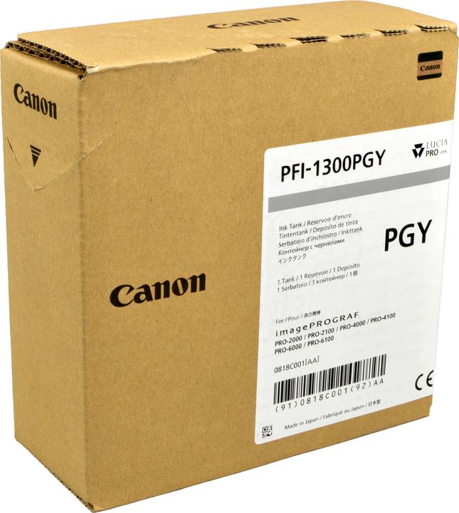 Actual product image Canon Ink PFI-1300 photo gray (PGY)
