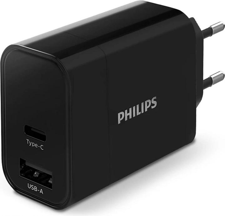 Produktbild Philips 1 USB-A + USB C, 30W (PD, QC) EU Plug (30 W)